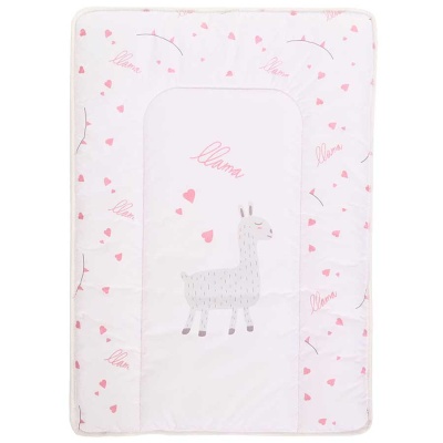 Матрасик для пеленания Люкс Лама на белом BamBola 8058